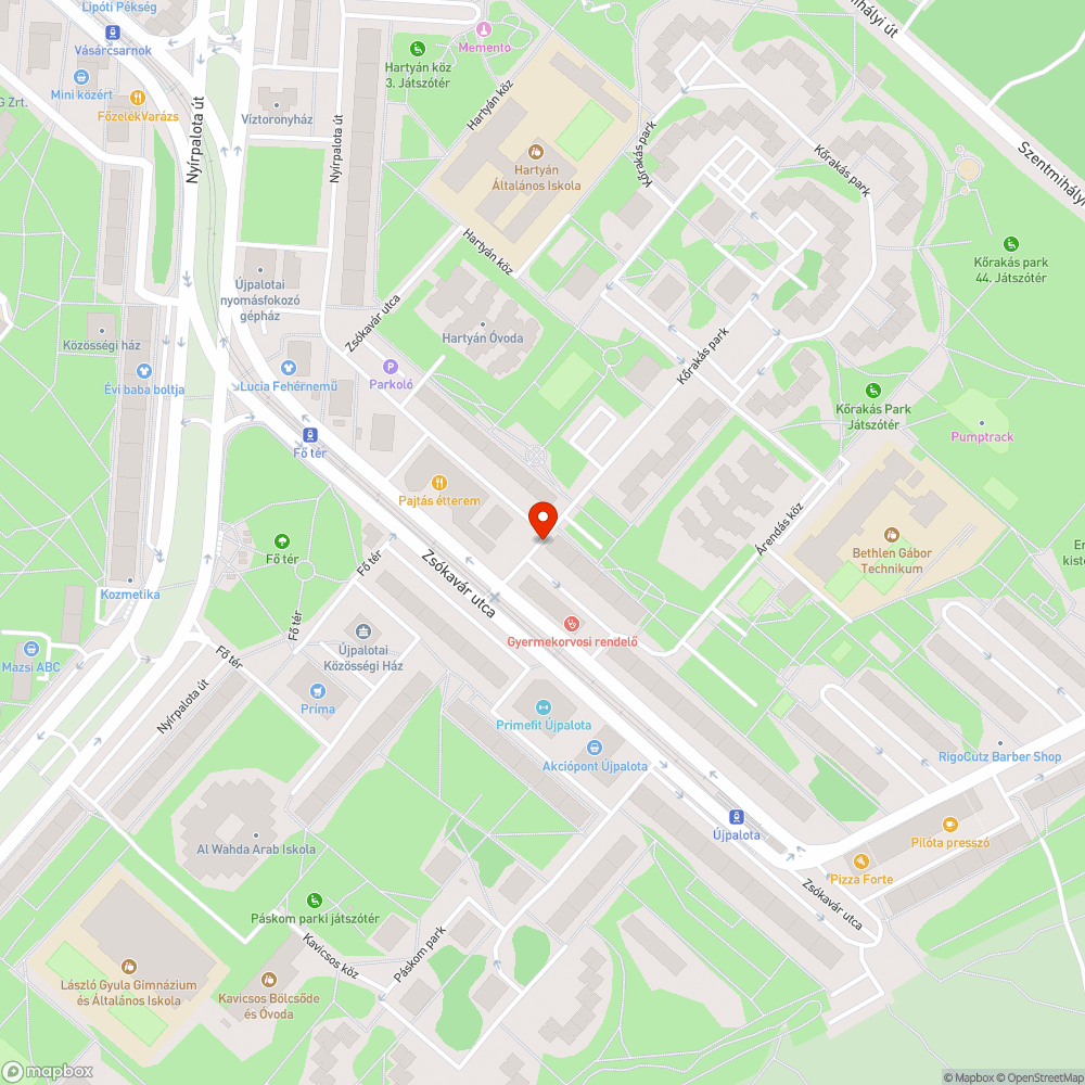 Fennakadást, problémákat okozó parkolás bejelentés helye