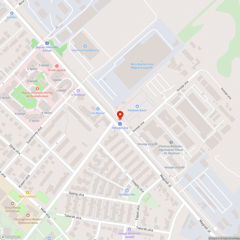 Graffitis tábla (Venyige utca) bejelentés helye