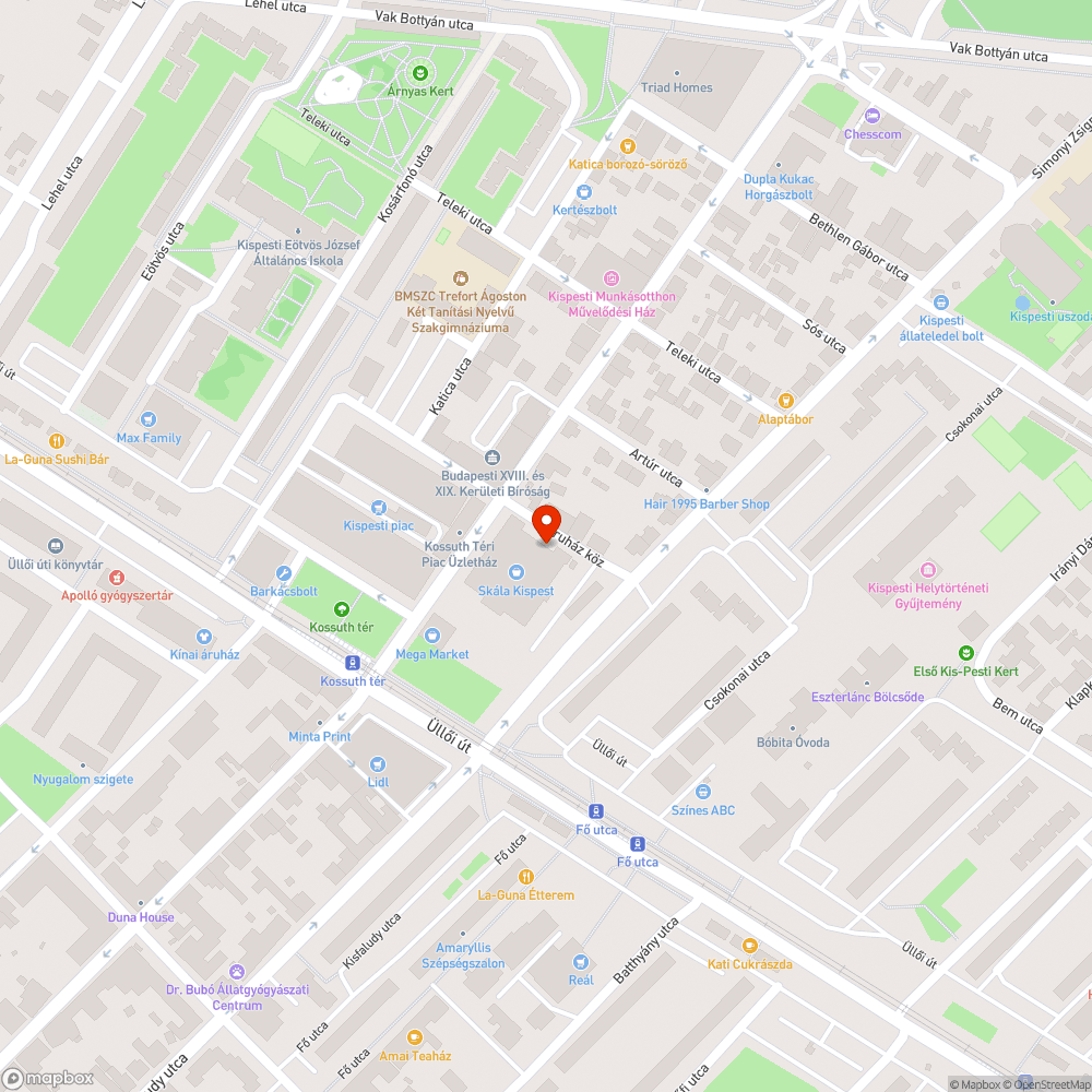 Megsüllyedt vízelvezető bejelentés helye