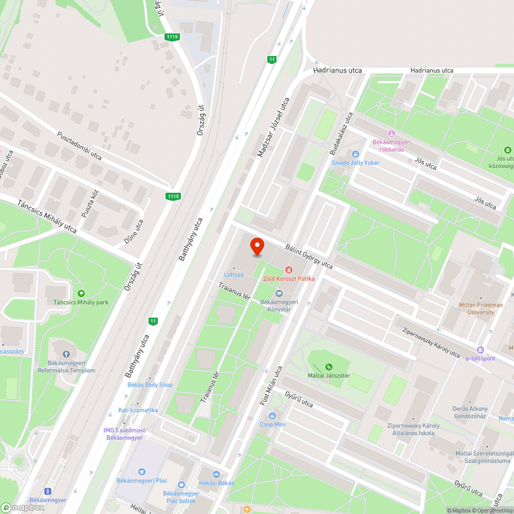 Kiégett lámpa bejelentés helye