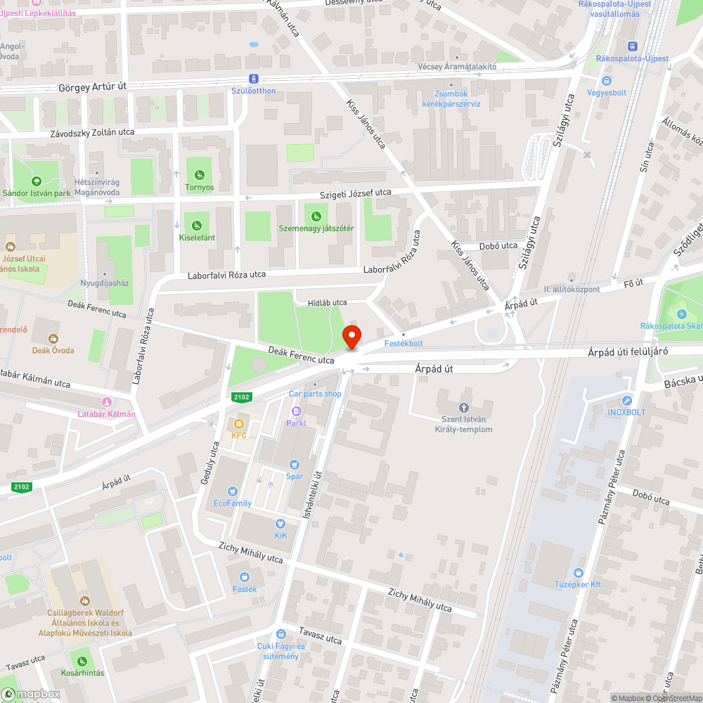 STOP tábla, pofátlankodás és hiányzó festések bejelentés helye