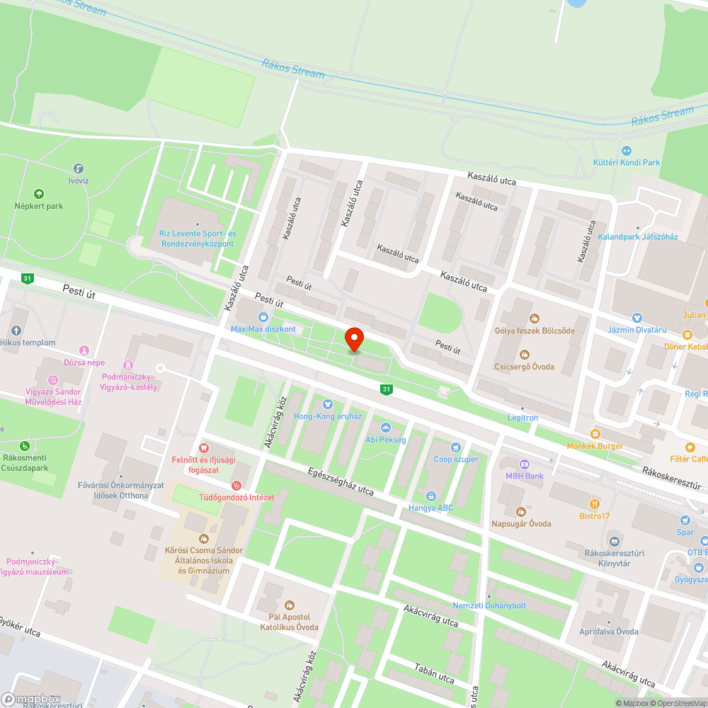 Töredezett bejelentés helye