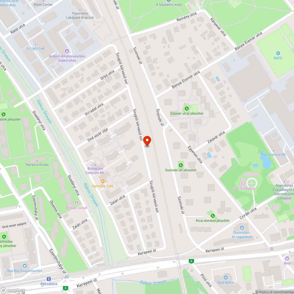 Szemét bejelentés helye