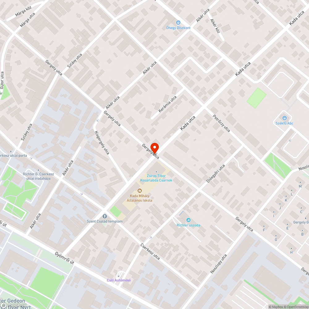 Nem javított burkolat nyomógomb-oszlopnál bejelentés helye