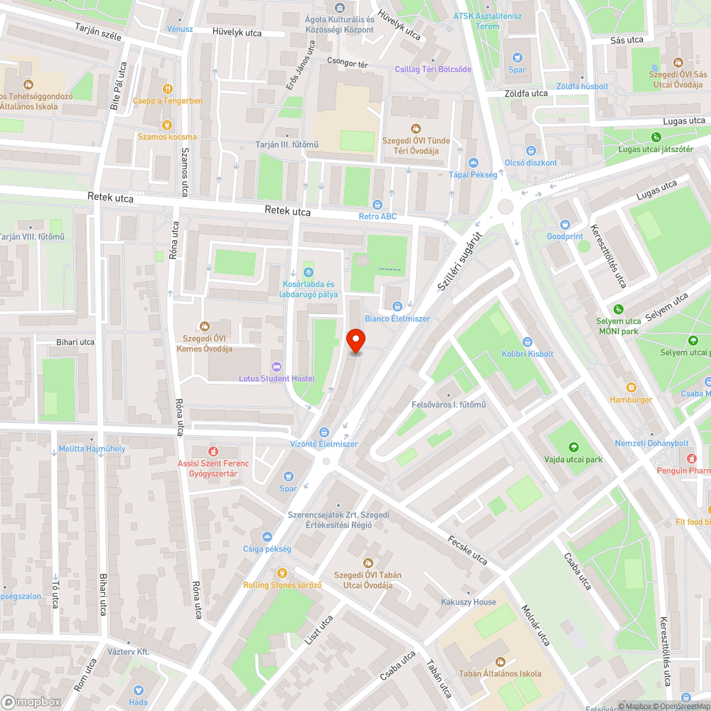 Hiányzó szemetes gyűjtőedény - Szilléri sgt. 38/a. bejelentés helye