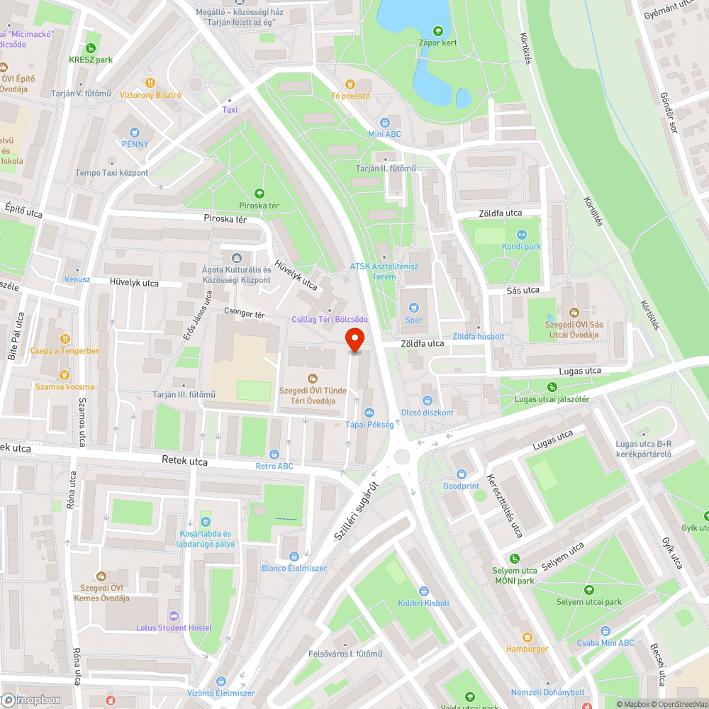 Autógumi a kert mellett - Budapesti krt. 6., garázsos oldalon bejelentés helye