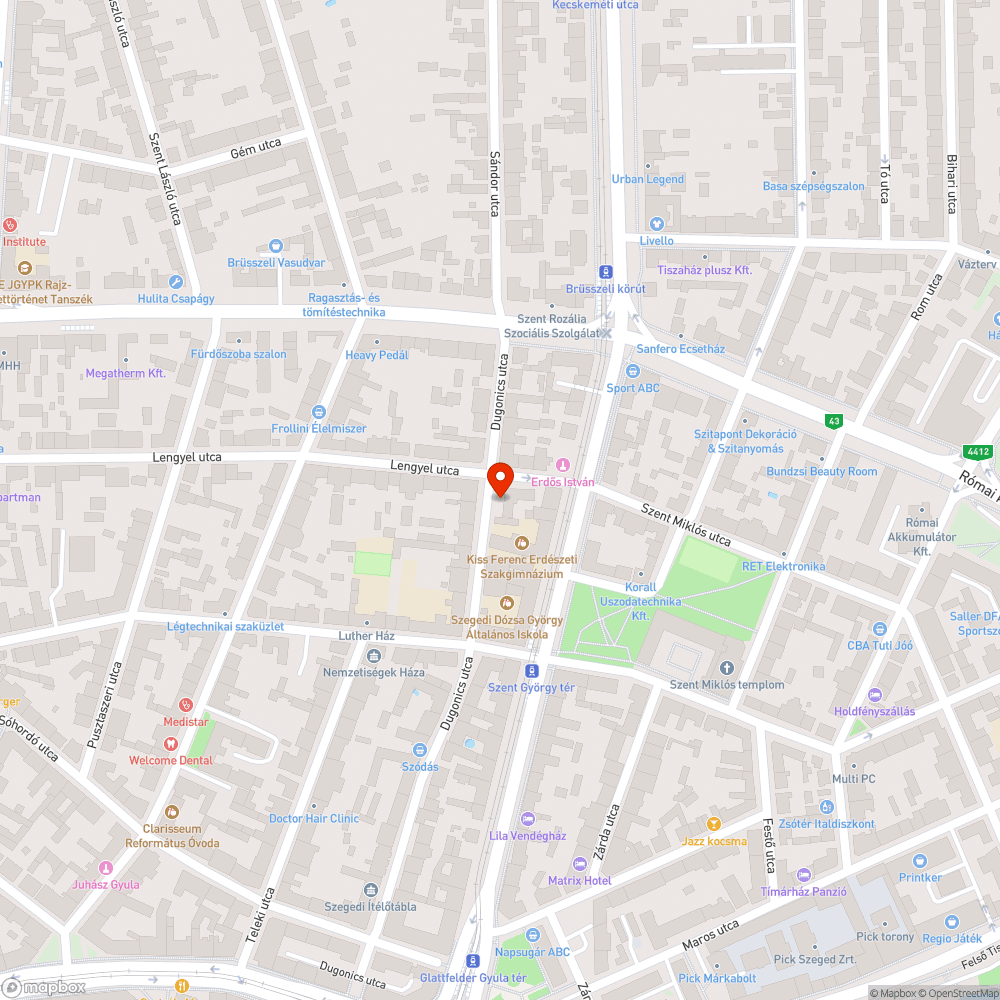 Autógumi a zöldövezetben - Dugonics utca 33. bejelentés helye