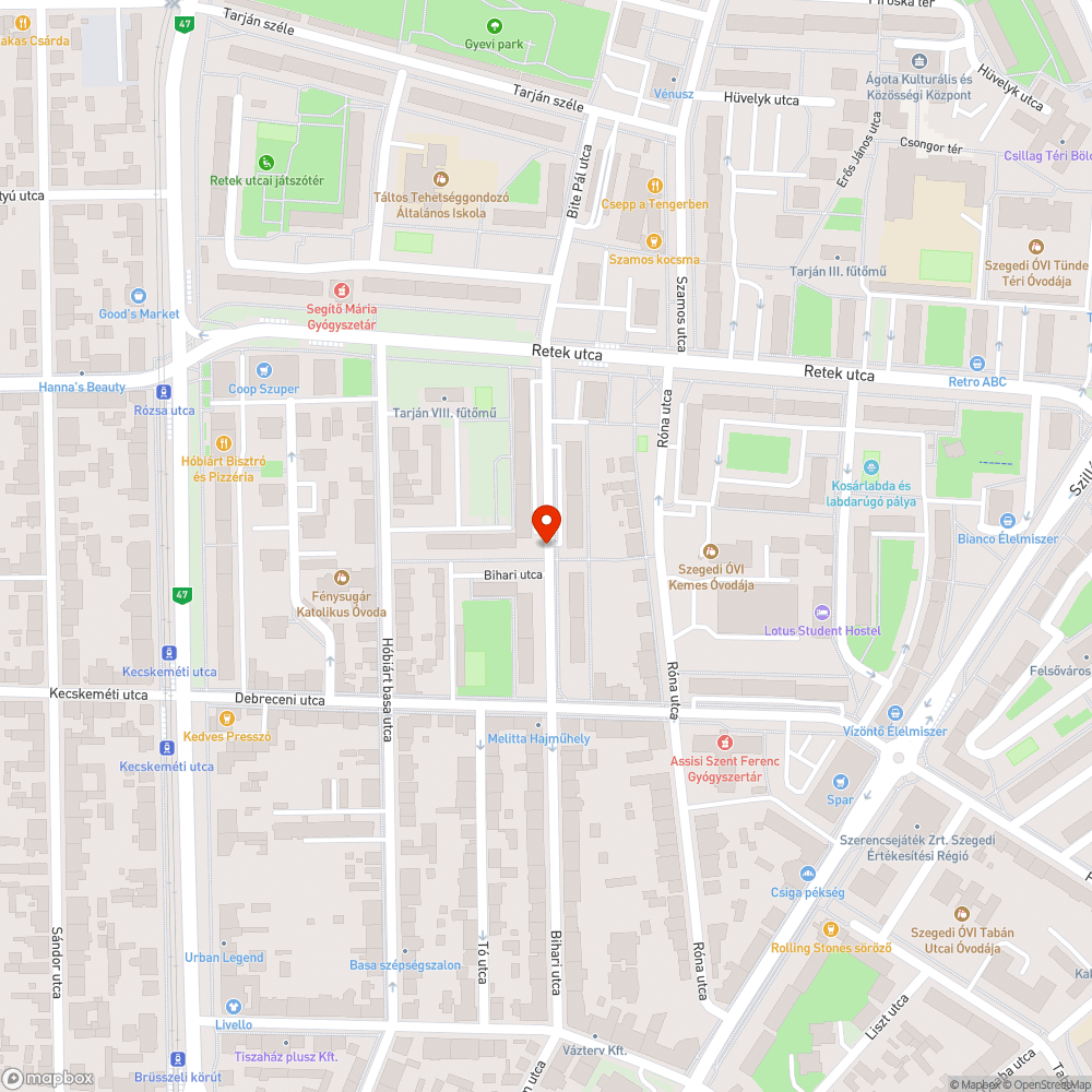 Eldugult víznyelő - Bihari utca 27. bejelentés helye