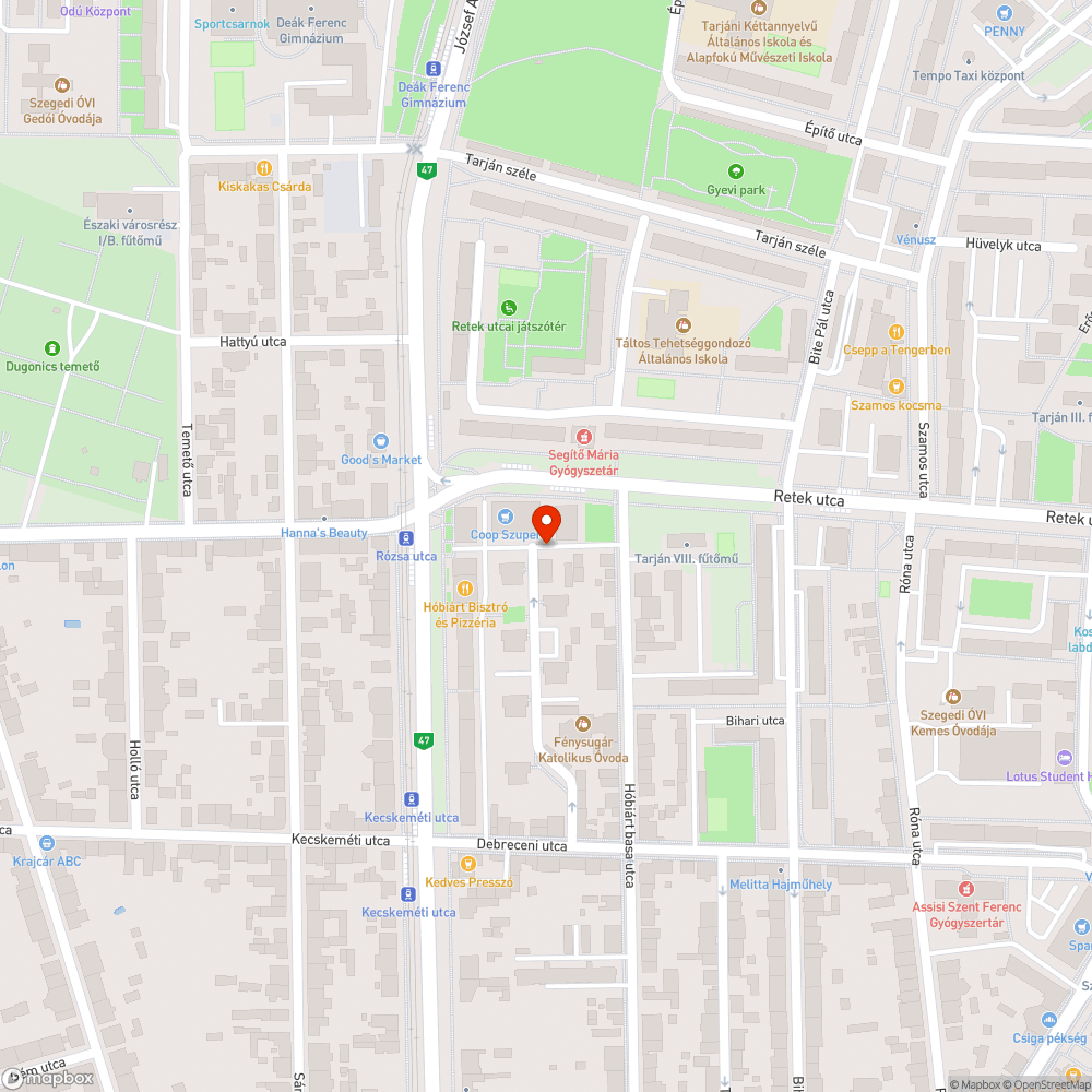 Megdőlt tábla - Retek utca 16., Coop üzlet mögötti parkolónál bejelentés helye