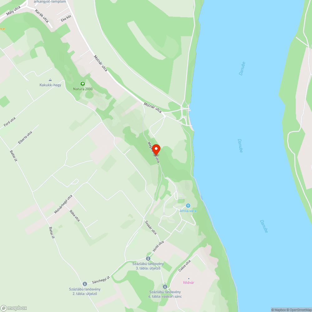 Magasparti út megrongálása bejelentés helye