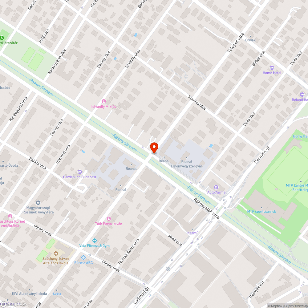 Kátyú bejelentés helye