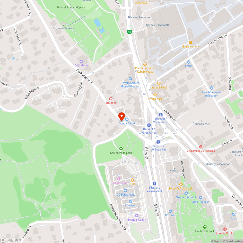 Sittel töltött rézsü bejelentés helye