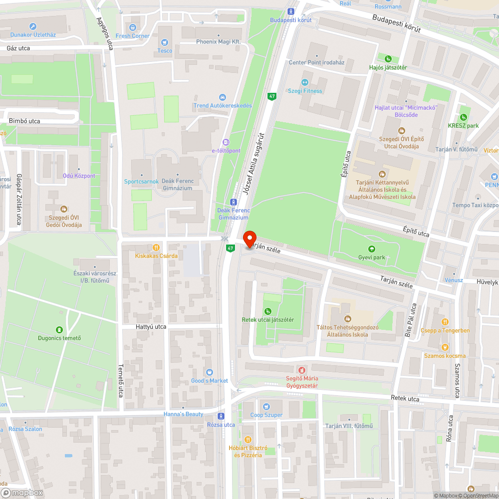 Csapszekrény fedele hiányzik - Tarján széle 1. bejelentés helye