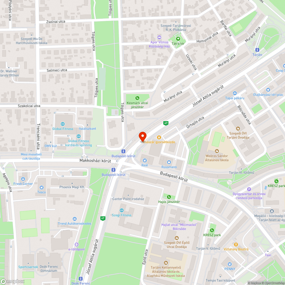 Rozsdás, hámló festésű kút - Budapesti krt. bejelentés helye