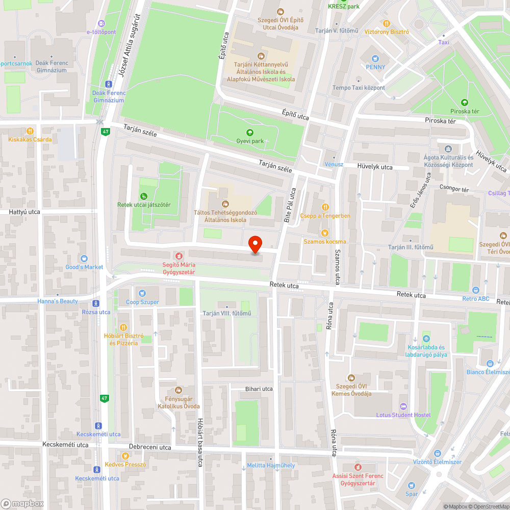 Autógumi a zöldövezetben - Retek utca 19. bejelentés helye