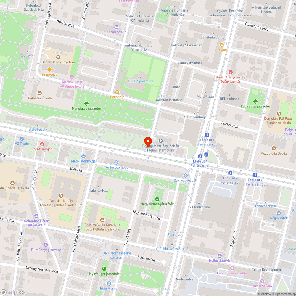 kidőlt forgalmi jelzőtábla Etele Petzvál bejelentés helye