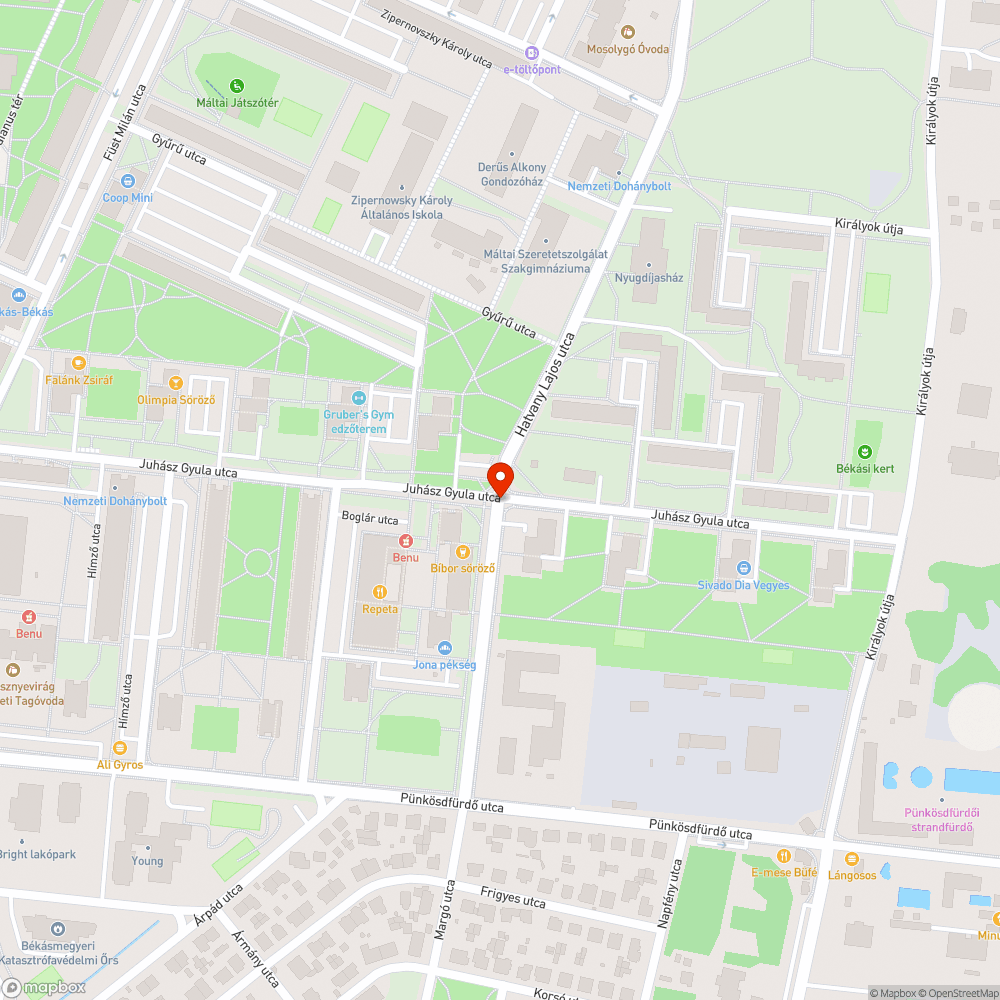 Tönkrement zöldterület bejelentés helye