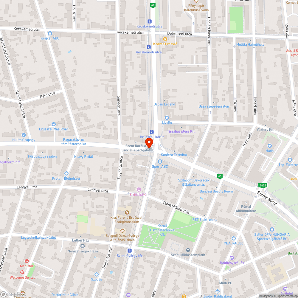 Érik a kátyú - József A. sgt. Brüsszeli krt. sarka, villamossín mellett a zebrán bejelentés helye