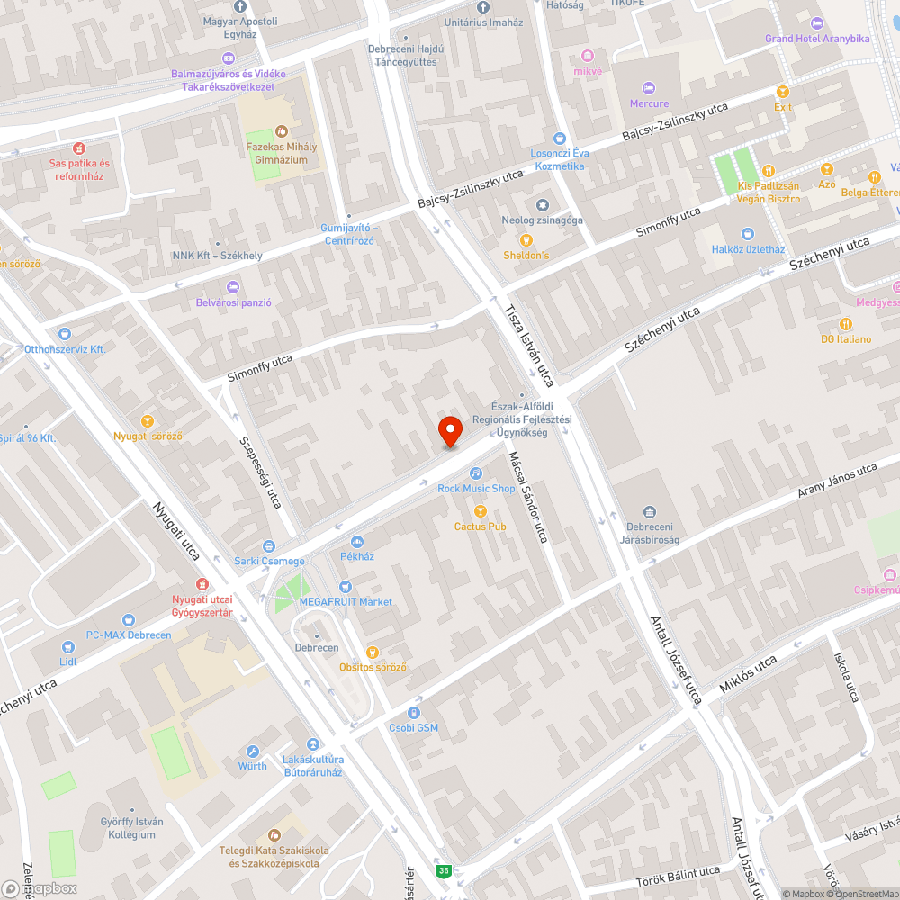 Kátyú bejelentés helye