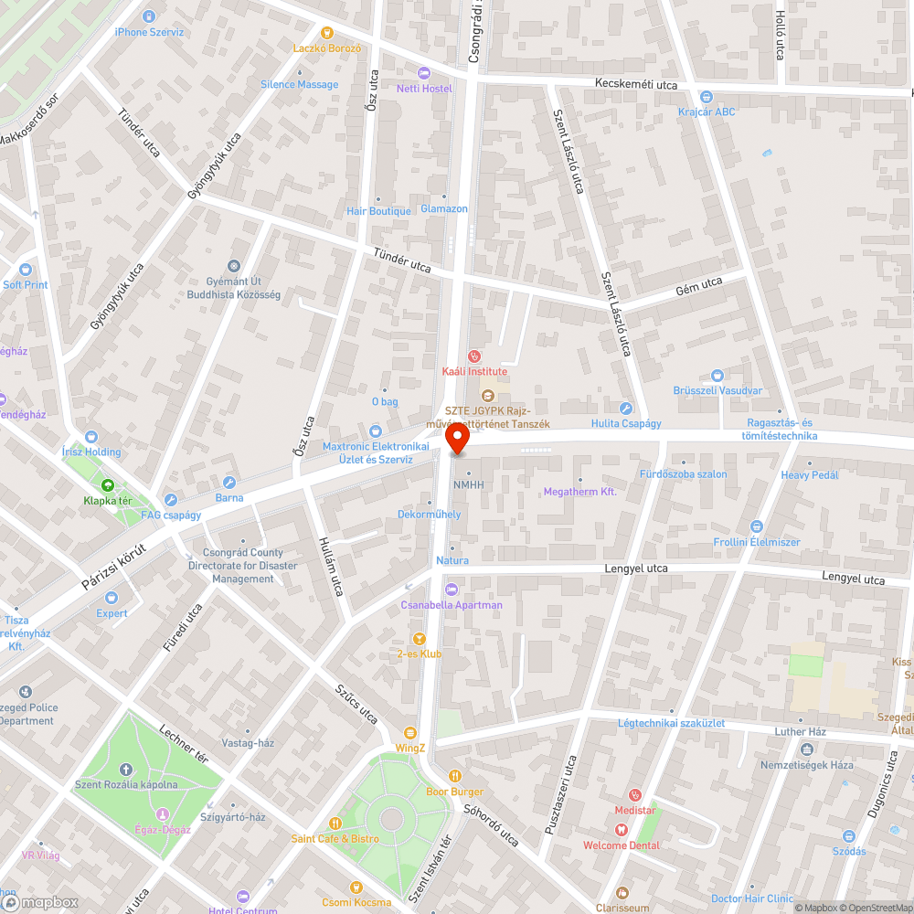 Kopott utcanévtábla - Csongrádi sgt. Brüsszeli krt. sarka bejelentés helye