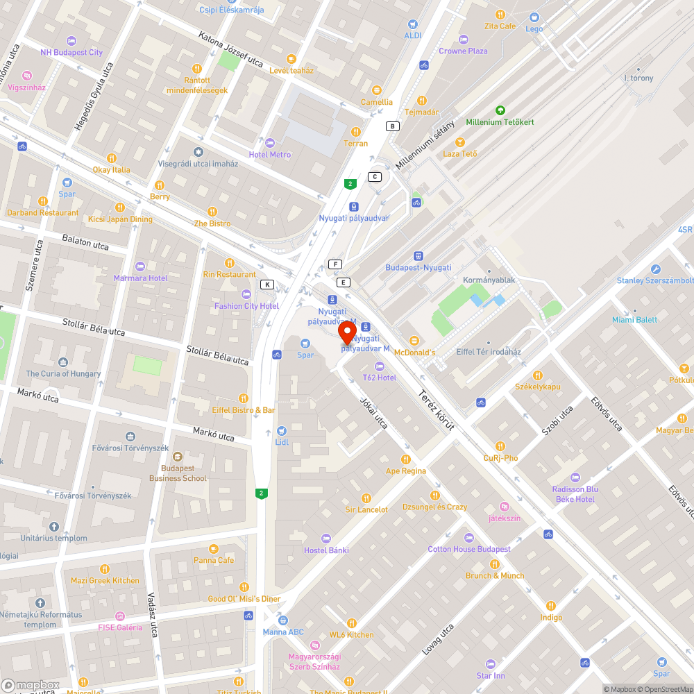 Tőben levágott fa bejelentés helye