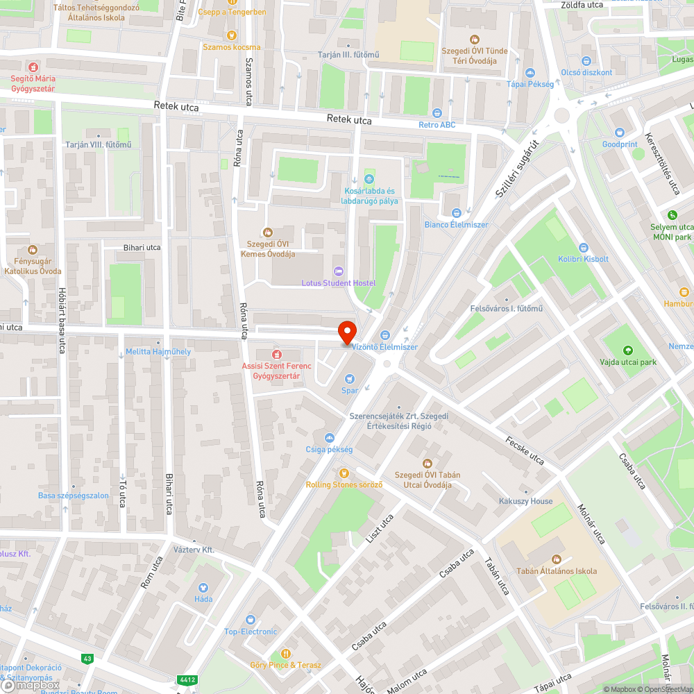 Megdőlt és nem világító, búra nélküli villanyoszlop bejelentés helye