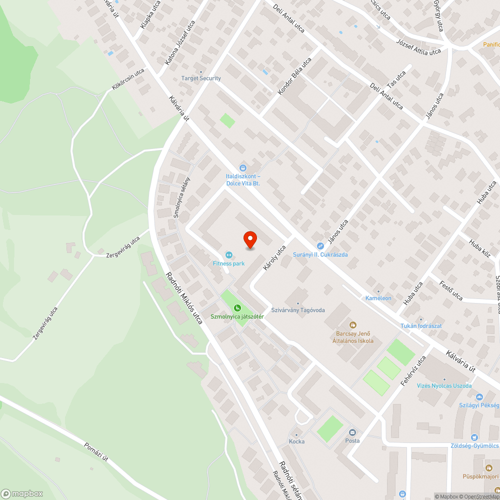 Megrongálódott szemetes bejelentés helye