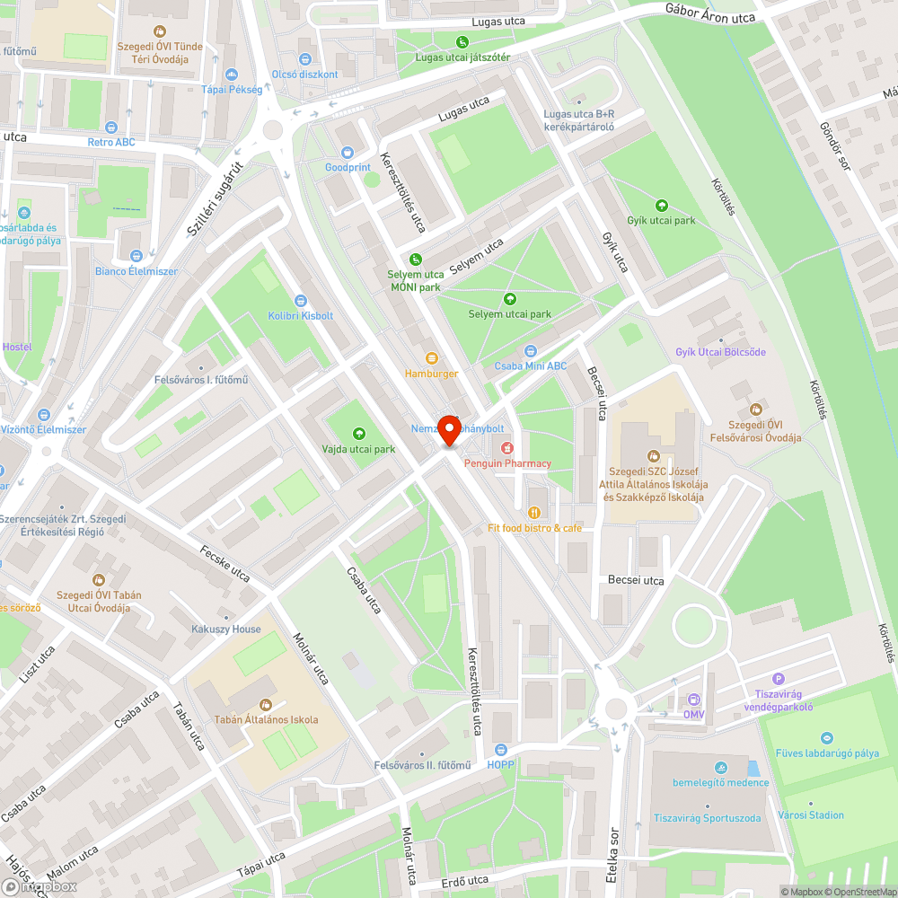 A burkolat hiányos bejelentés helye