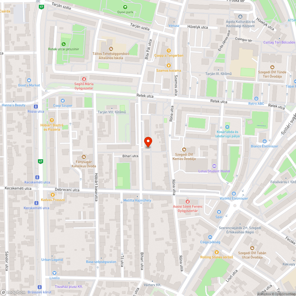 Hiányos kerítés - Bihari utca bejelentés helye