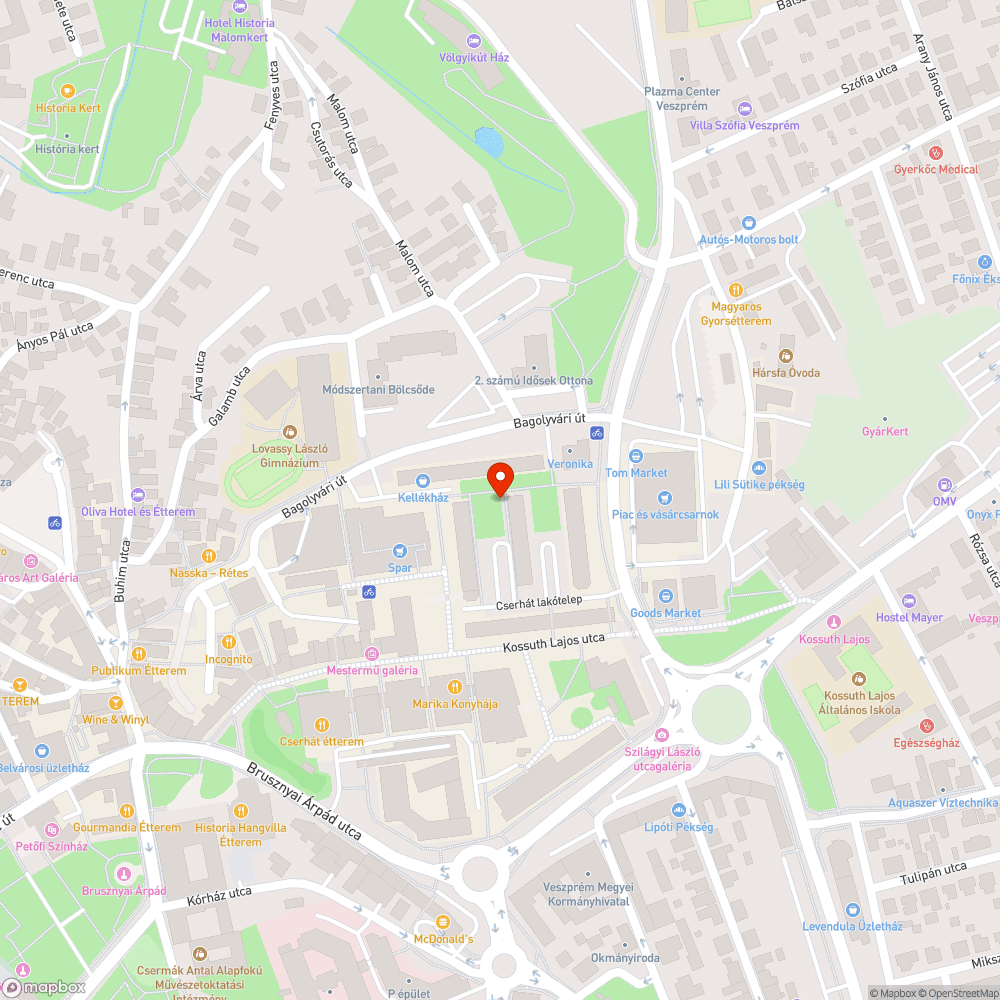 Üvegek a bokorban bejelentés helye