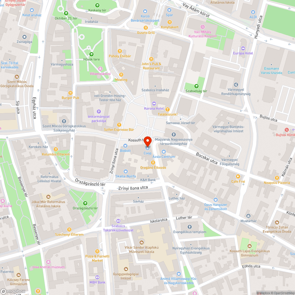 Balesetveszélyes lépcső bejelentés helye