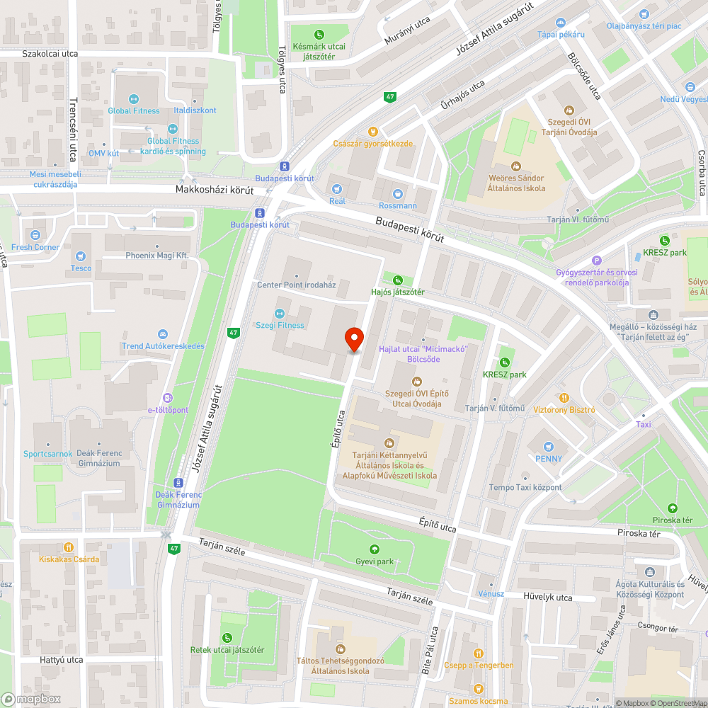 Beton tömb, téglák, kidobott szőnyeg és vasrúdra húzott üdítőspalack bejelentés helye