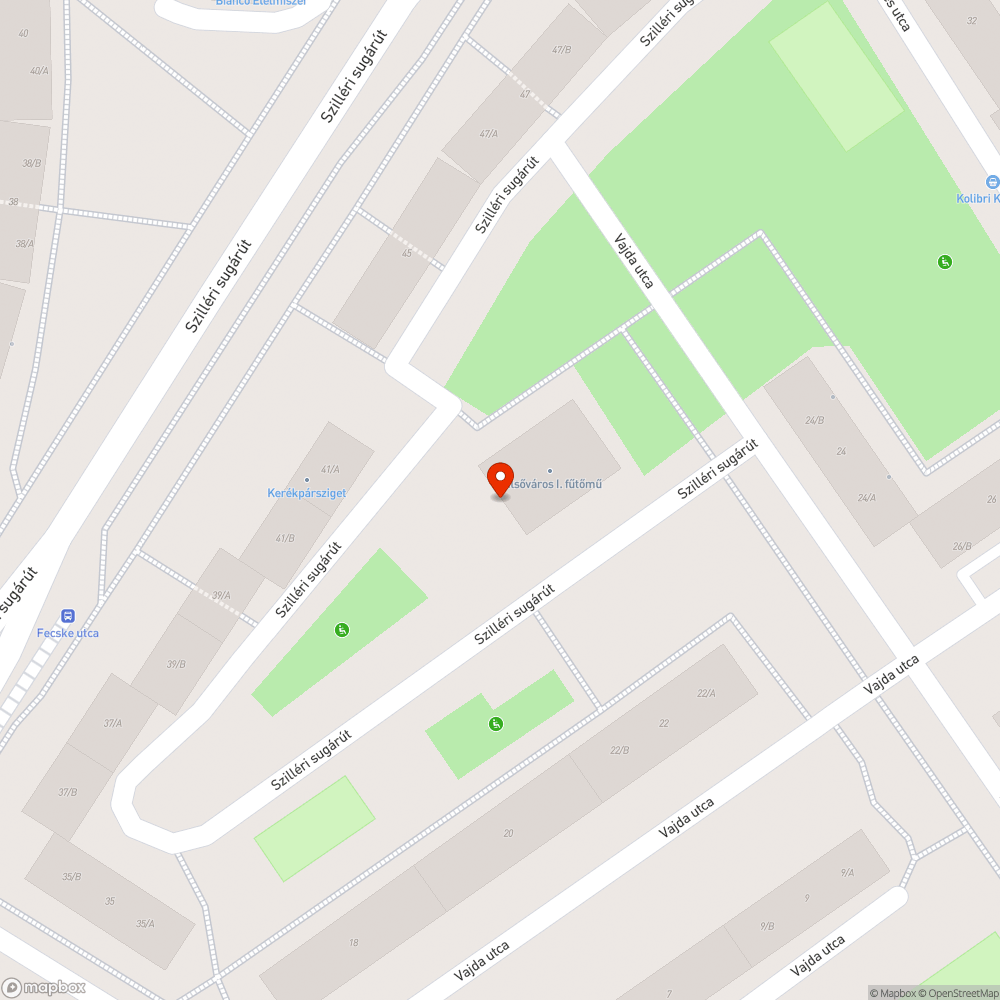 Kivágott fák - Szilléri sgt., fűtőmű mellett bejelentés helye