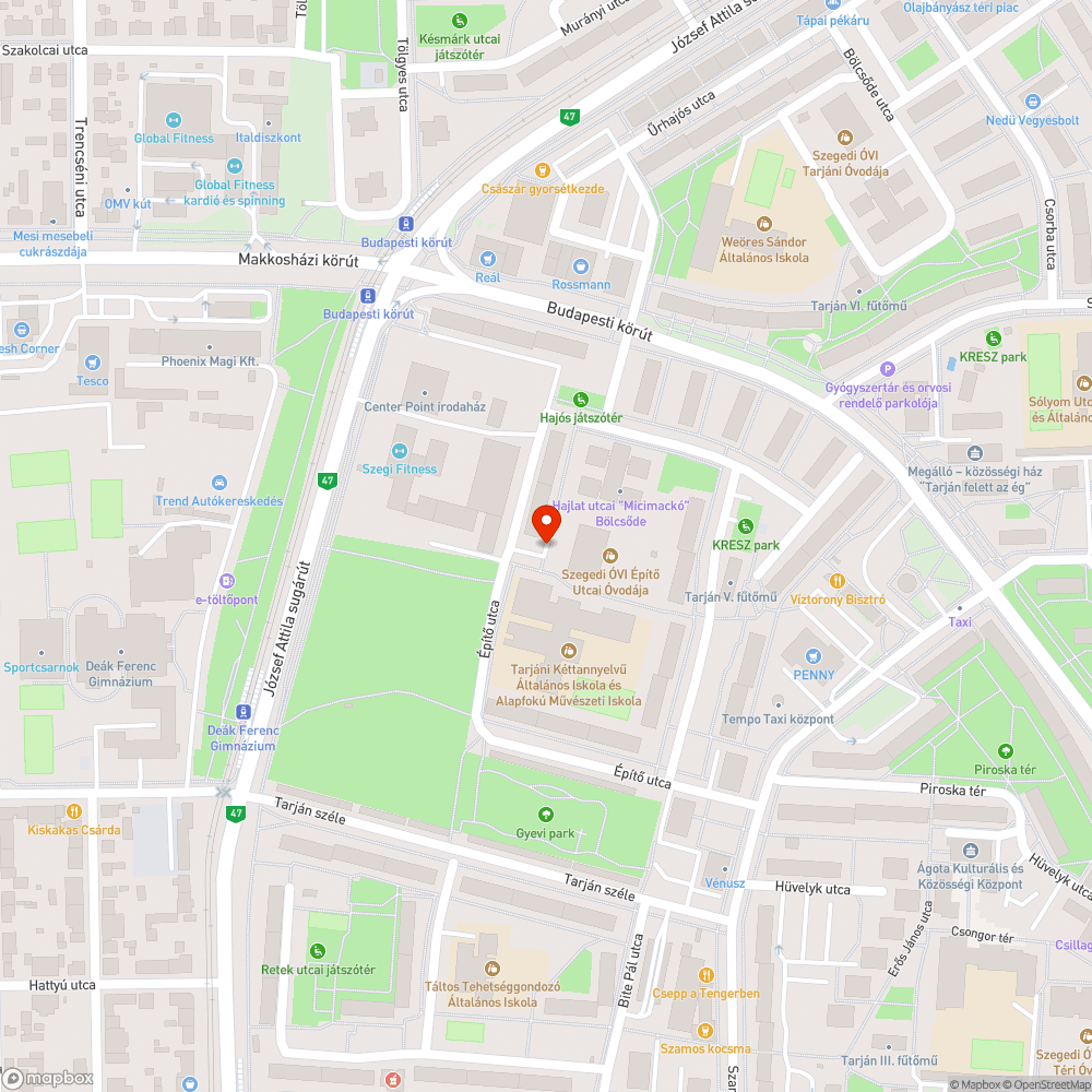 Hatalmas pocsolya minden esőzés alkalmával - Építő utca bejelentés helye