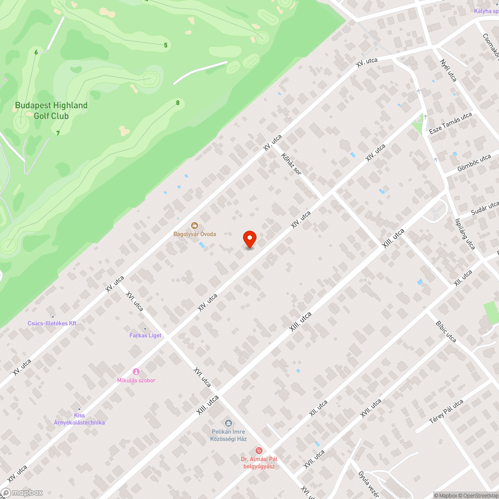 kátyú bejelentés helye