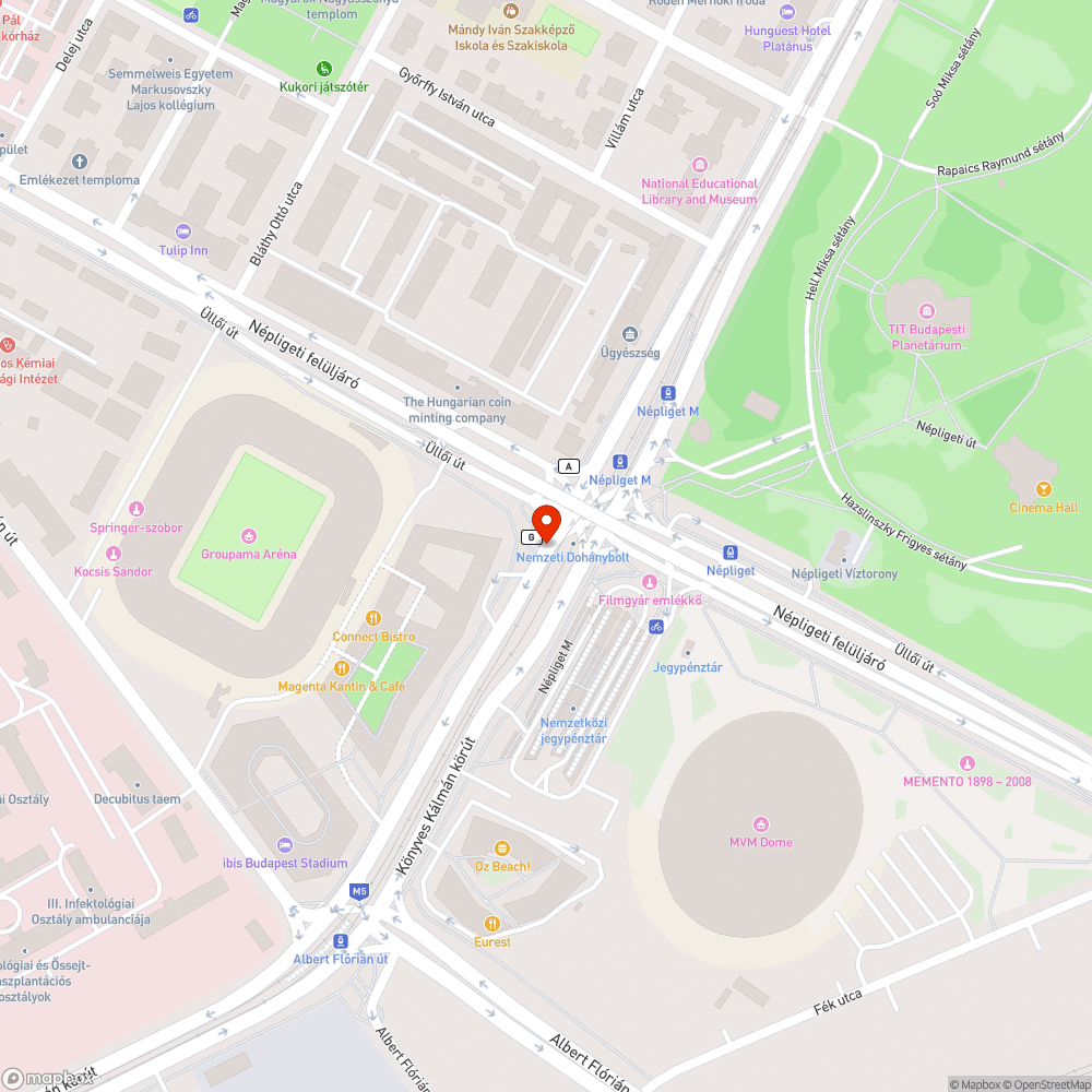 Csapszekrények bejelentés helye