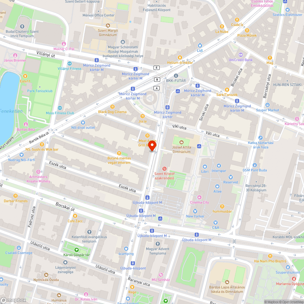 Bicikli tároló bejelentés helye