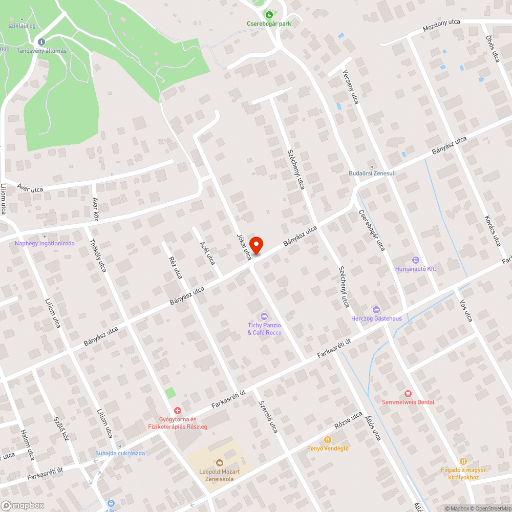 Megrongált korlát bejelentés helye