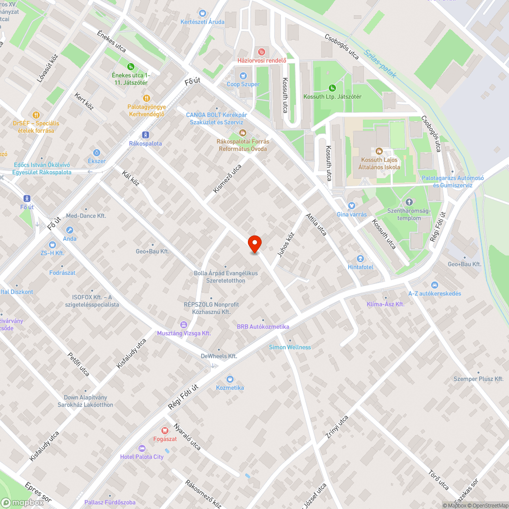 Mercedes - Juhos utcában bejelentés helye