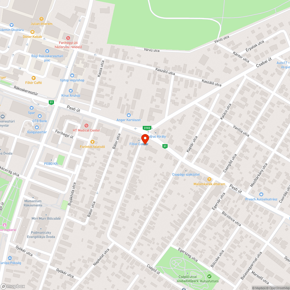 Tönkrement utcatábla bejelentés helye