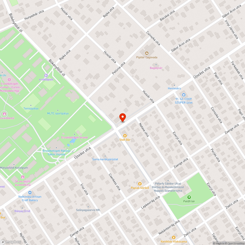 Graffitis váró bejelentés helye