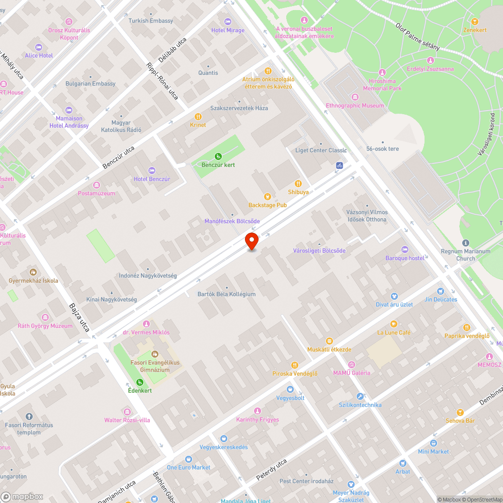 Üres fahely bejelentés helye