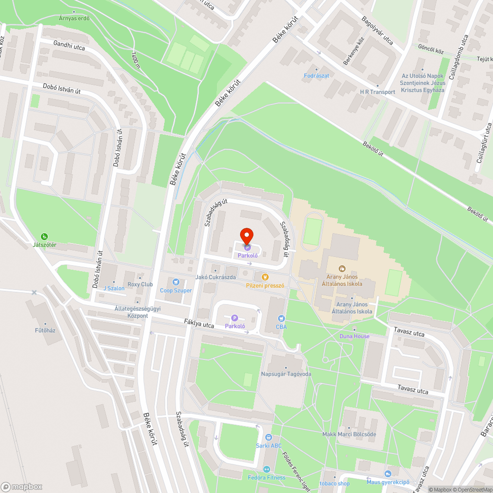 zöldterületi parkolás bejelentés helye