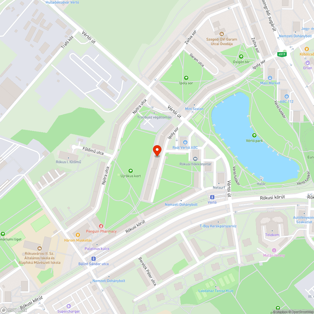 Ipoly sor Utcai lámpa fedele kinyílt bejelentés helye