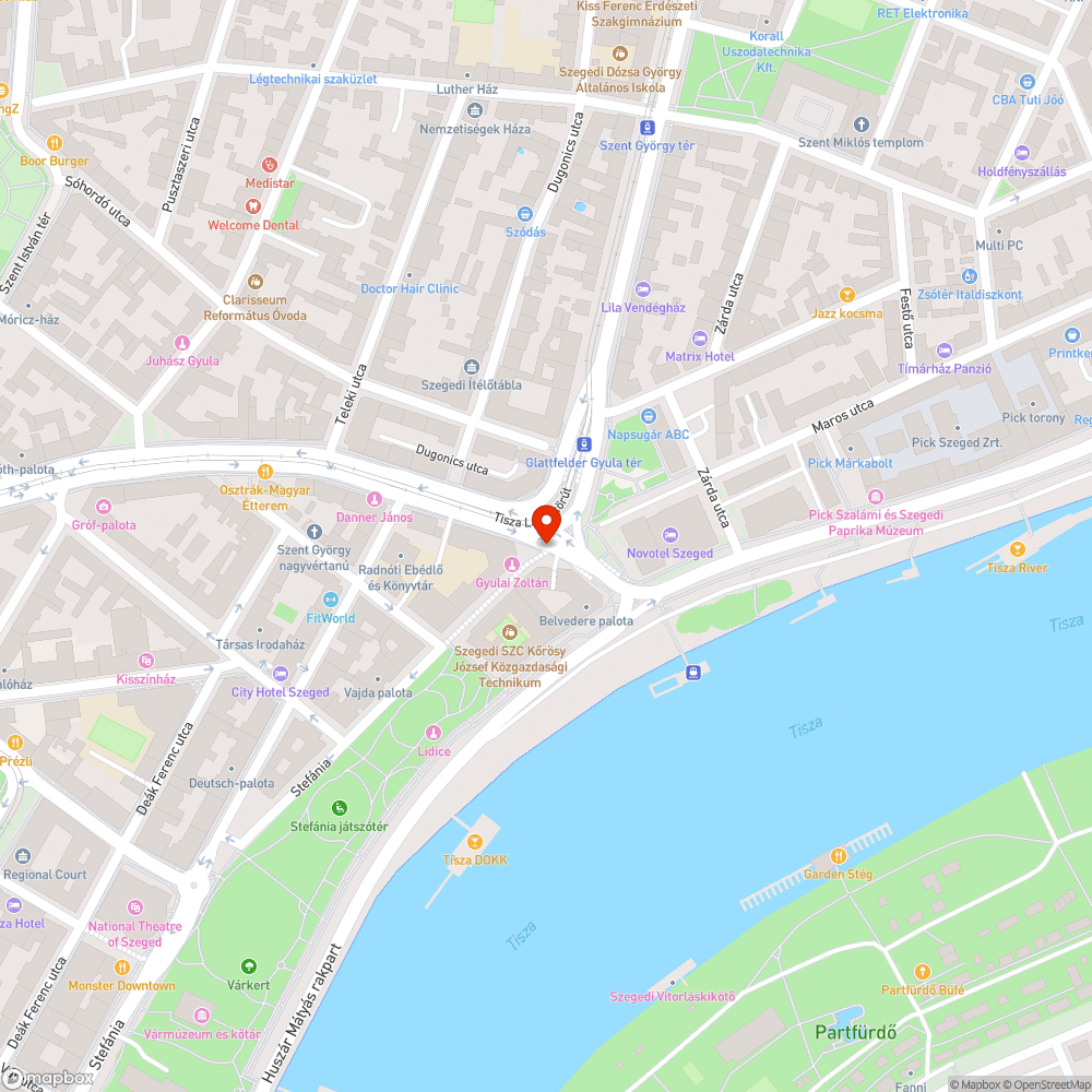 Kerékpárzár az oszlopon - Tisza Lajos krt. 8. bejelentés helye