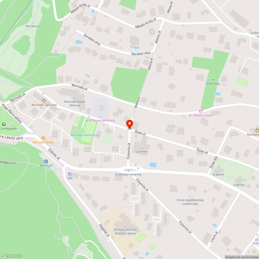 Zsákutca tábla hiánya bejelentés helye