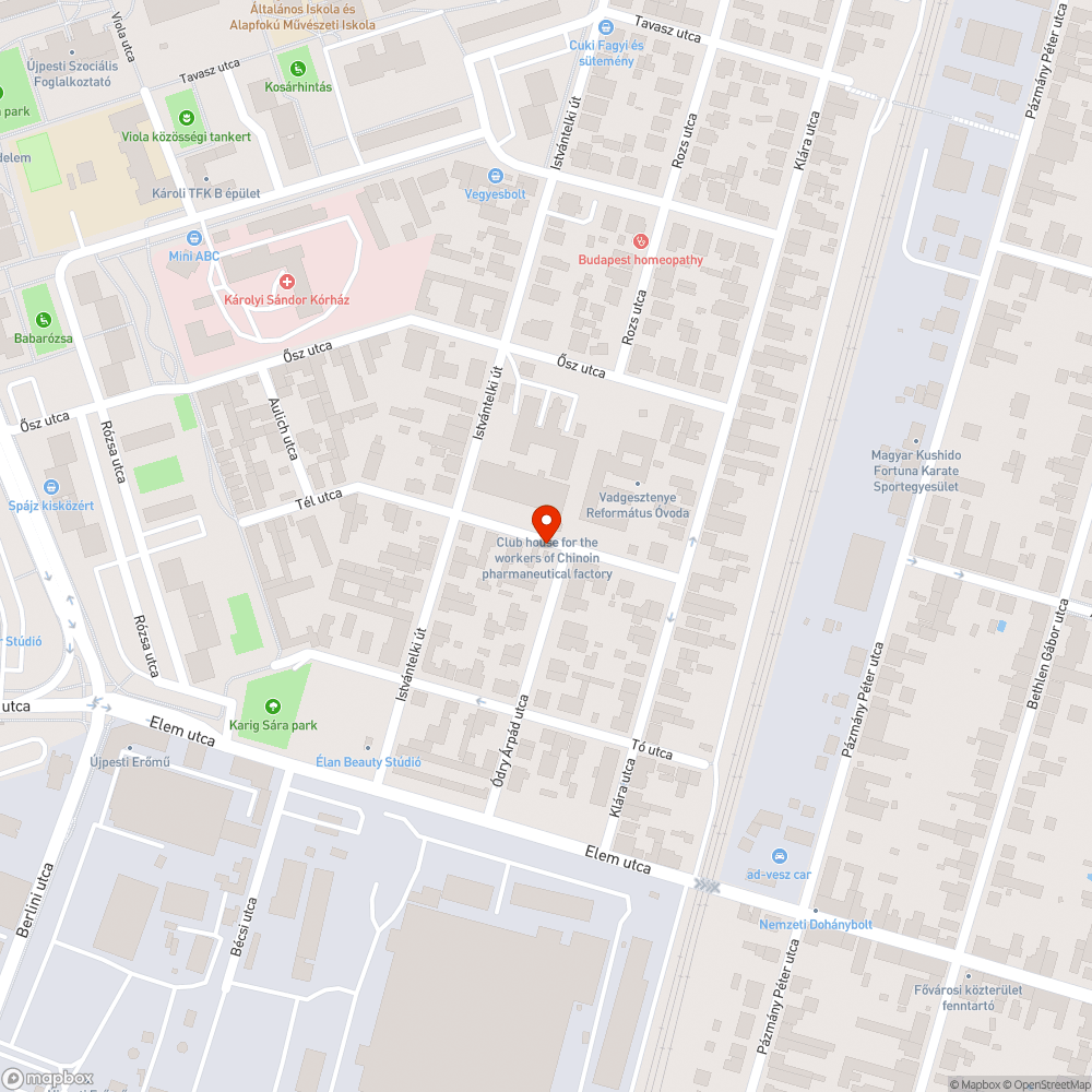 Kiégett Peugeot roncs - Tél utca bejelentés helye