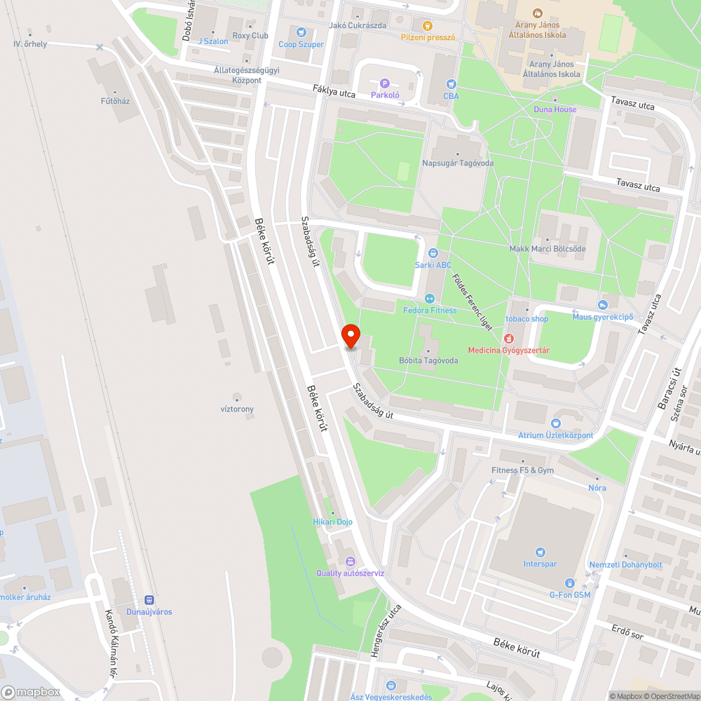 növekvő kátyú bejelentés helye