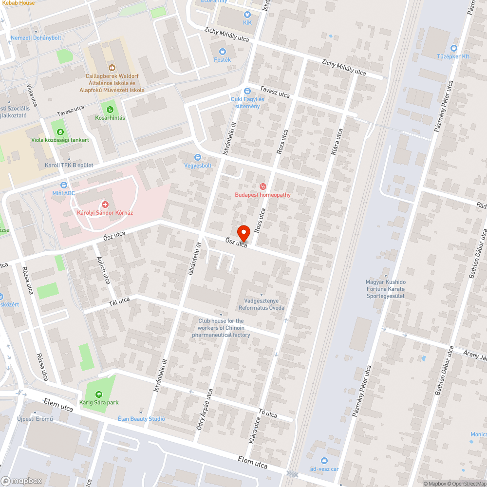 Rendszám nélküli autó - Ősz utca bejelentés helye