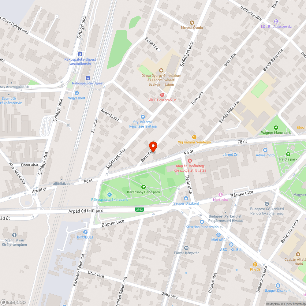 Régi Datsun bejelentés helye